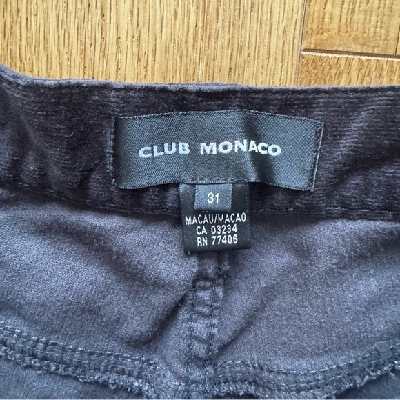 CLUB MONACO BLACK MICRO CORDUROY JEANS SIZE 31 - Picture 6 of 11